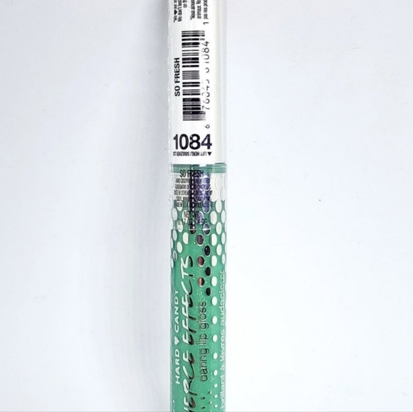 Sealed - Hard Candy Fierce Effects Lip Gloss - SO FRESH #1084 Metallic Green - Picture 7 of 7